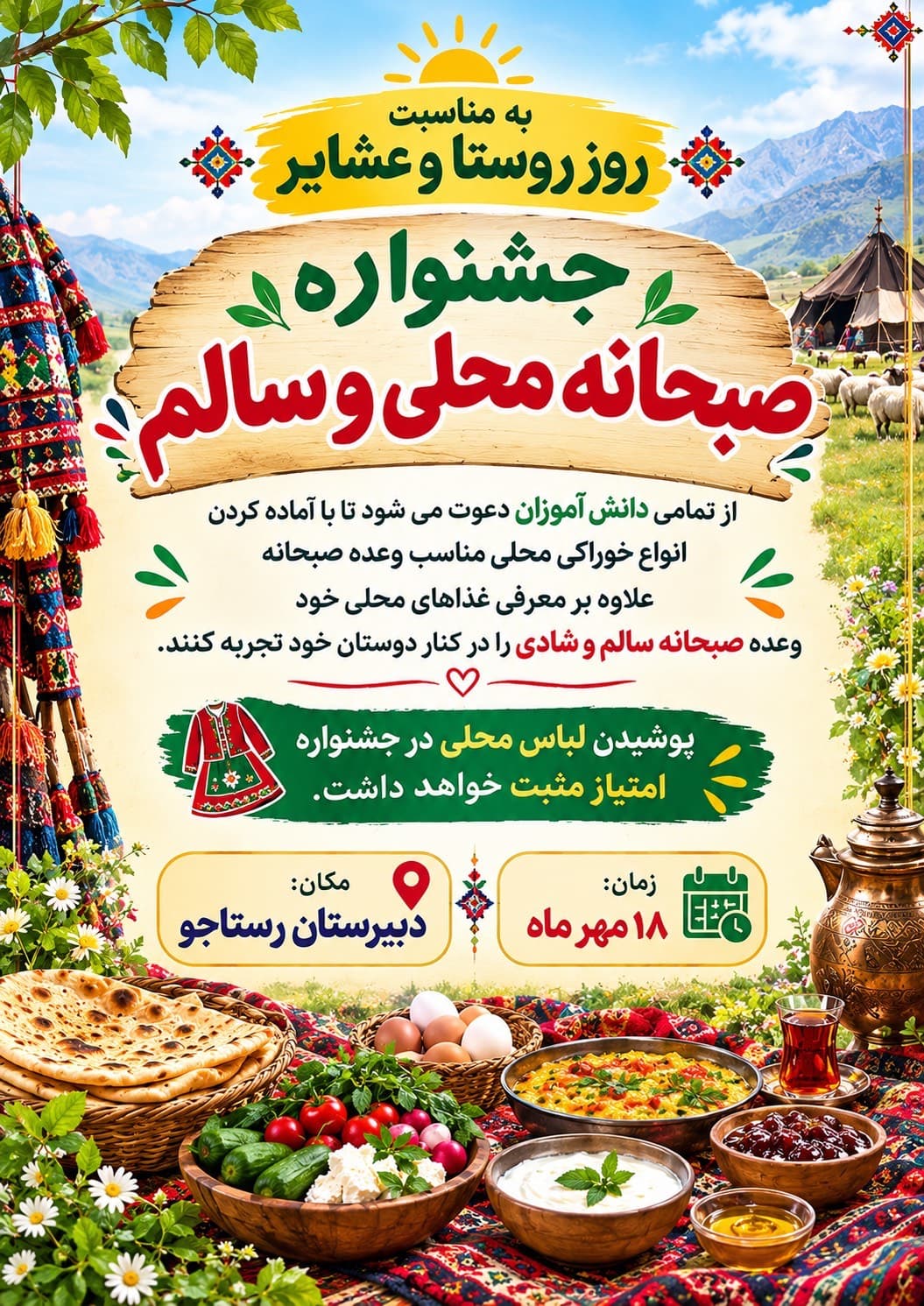 جشنواره صبحانه محلی و سالم